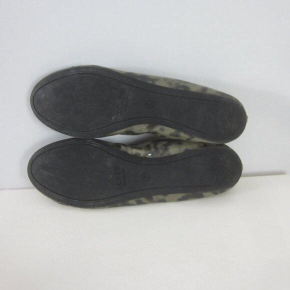 J. Crew Womens 8 M Cece Patent Leather Camo Animal Print Ballet Flats Italy - Picture 11 of 13